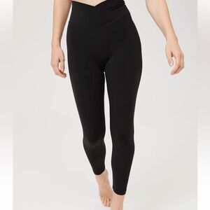 Aerie Cross High Rise Black Leggings